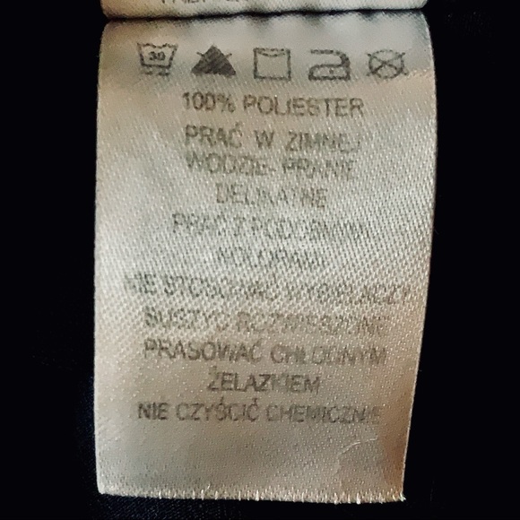 Navy Blue Dress With Floral Design NWOT - Picture 9 of 10